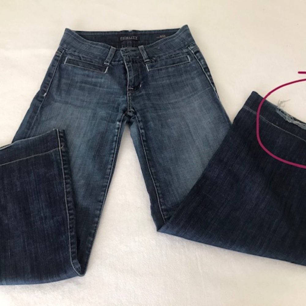 Fidelity High Rise Wide Leg Jeans - Picture 2 of 4